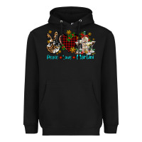 Black peace love martini Heavyweight Hoodie - AdoDesignShop
