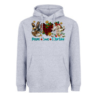 Heather Grey peace love martini Heavyweight Hoodie - AdoDesignShop
