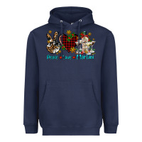 Navy peace love martini Heavyweight Hoodie - AdoDesignShop