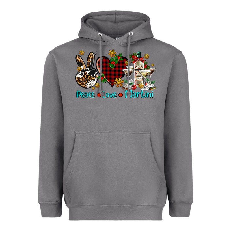 Peace Love Martini Heavyweight Hoodie by AdoDesignShop | Teevron