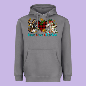 Peace Love Martini Heavyweight Hoodie Designed By Adodesignshop