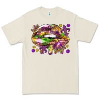 Bone Mardi Gras lips Premium Tee - HowdyJamesFarm