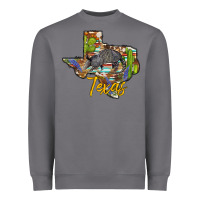 Storm texas map armadillo Heavyweight Sweatshirt - BarkalooDesign