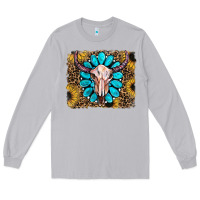 Moon Dust leopard sunflowers and gemstone skull Long Sleeve Tee - RanaPortraitStore