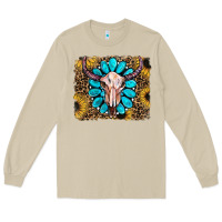 Mushroom leopard sunflowers and gemstone skull Long Sleeve Tee - RanaPortraitStore