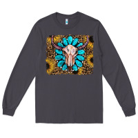 Smoke leopard sunflowers and gemstone skull Long Sleeve Tee - RanaPortraitStore
