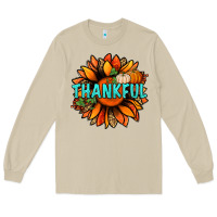 Mushroom thankful with sunflower bbs Long Sleeve Tee - BundleAndBundleShop
