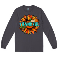 Smoke thankful with sunflower bbs Long Sleeve Tee - BundleAndBundleShop