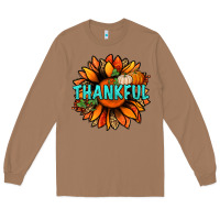 Toasted Coconut thankful with sunflower bbs Long Sleeve Tee - BundleAndBundleShop