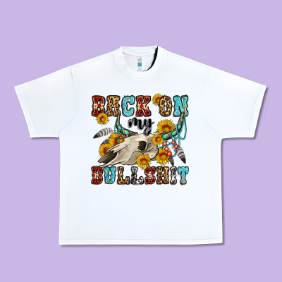 Back On My Bullshit Western Olivia Urban Heavy Tee Designed By Oliviacreatesart