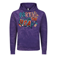 Cloud Purple Party in the USA Vintage Hoodie - FaDigitalArtStudio