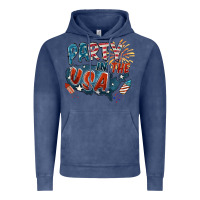 Vintage Denim Party in the USA Vintage Hoodie - FaDigitalArtStudio