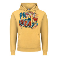Vintage Mustard Party in the USA Vintage Hoodie - FaDigitalArtStudio