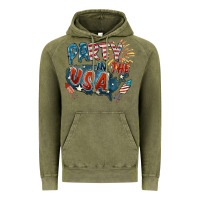 Vintage Olive Party in the USA Vintage Hoodie - FaDigitalArtStudio