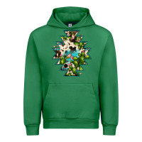 Emerald aztec  cowhide cactus gemstone Urban Hoodie - JahusDesignShop