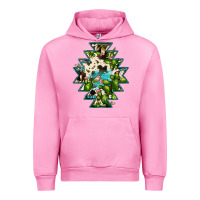 Fuchsia Pink aztec  cowhide cactus gemstone Urban Hoodie - JahusDesignShop