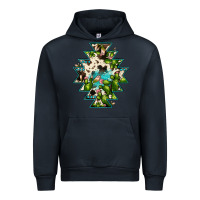 Navy aztec  cowhide cactus gemstone Urban Hoodie - JahusDesignShop