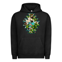 Pigment Black aztec  cowhide cactus gemstone Urban Hoodie - JahusDesignShop