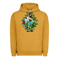 Pigment Peanut Butter aztec  cowhide cactus gemstone Urban Hoodie - JahusDesignShop