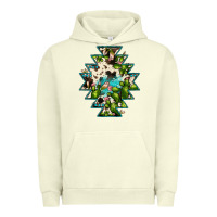 Pigment Pistachio aztec  cowhide cactus gemstone Urban Hoodie - JahusDesignShop