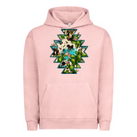 Pigment Salmon aztec  cowhide cactus gemstone Urban Hoodie - JahusDesignShop