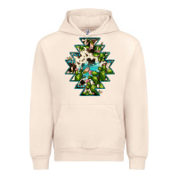 Sandshell aztec  cowhide cactus gemstone Urban Hoodie - JahusDesignShop