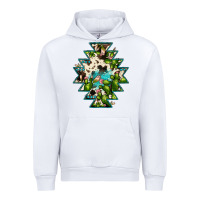 White aztec  cowhide cactus gemstone Urban Hoodie - JahusDesignShop