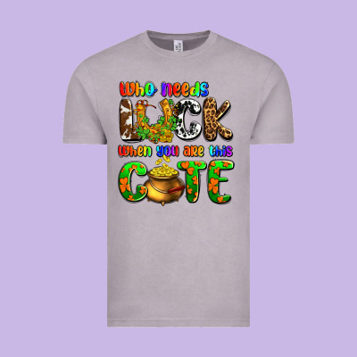 Who Needs Luck When You Are This Cute Vintage Tee Designed By Oliviacreatesart