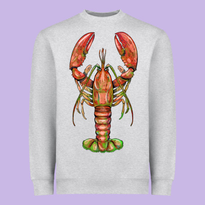 Lobster Heavyweight Sweatshirt Designed By Barkaloodesign