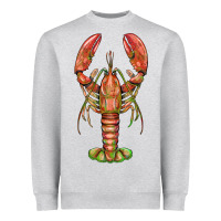 Heather Grey lobster Heavyweight Sweatshirt - BarkalooDesign