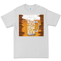 Dove Grey keep calm and drink cold beer Premium Tee - TumblerDesignByShophia