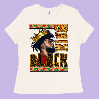 Black King Ladies Tee Designed By Cowgirlartshop