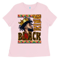 Bubblegum Pink black king Ladies Tee - CowGirlArtShop