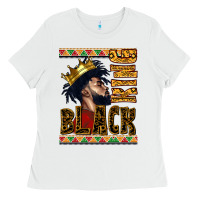 White black king Ladies Tee - CowGirlArtShop