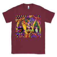 Burgundy mardi gras gnome Classic Tee - CowGirlArtShop