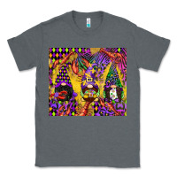 Charcoal Heather mardi gras gnome Classic Tee - CowGirlArtShop