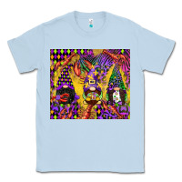Dusty Blue mardi gras gnome Classic Tee - CowGirlArtShop