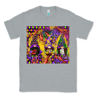 Heather Grey mardi gras gnome Classic Tee - CowGirlArtShop