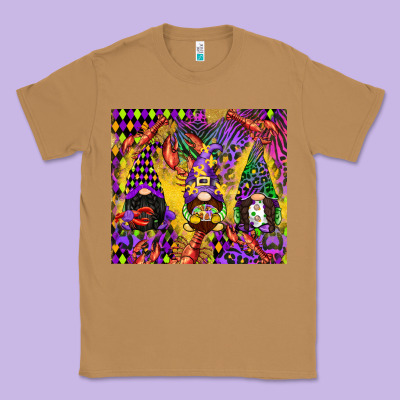 Mardi Gras Gnome Classic Tee Designed By Cowgirlartshop