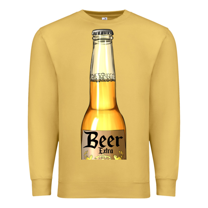 Yellow Beer Bottle Premium Sweatshirt by AdoDesignShop | Teevron