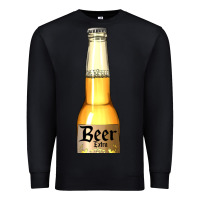 Black yellow beer bottle Premium Sweatshirt - AdoDesignShop