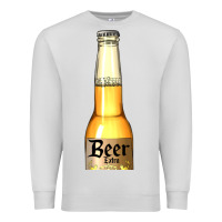 Dove Grey yellow beer bottle Premium Sweatshirt - AdoDesignShop