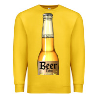 Lemon yellow beer bottle Premium Sweatshirt - AdoDesignShop
