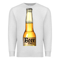 Oatmeal Heather yellow beer bottle Premium Sweatshirt - AdoDesignShop