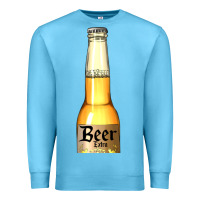 Ocean Blue yellow beer bottle Premium Sweatshirt - AdoDesignShop