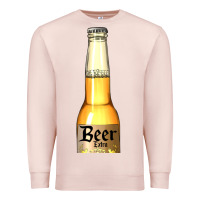 Pale Pink yellow beer bottle Premium Sweatshirt - AdoDesignShop