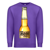 Purple yellow beer bottle Premium Sweatshirt - AdoDesignShop