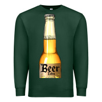 Sports Green yellow beer bottle Premium Sweatshirt - AdoDesignShop