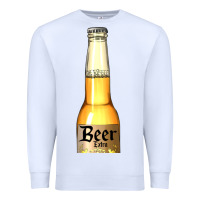 White yellow beer bottle Premium Sweatshirt - AdoDesignShop