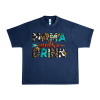 Navy mama needs a drink Urban Heavy Tee - OliviaCreatesArt